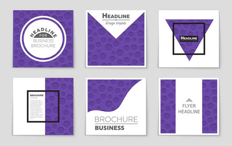 抽象矢量布局背景集。艺术模板设计 列表 页面 样机宣传册主题样式 横幅 想法 封面 小册子 打印 传单，书，空