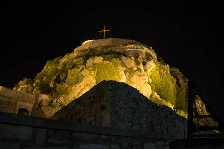 在科孚岛，Gre 旧堡垒的圣徒乔治教堂