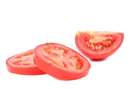 新鲜西红柿切片。