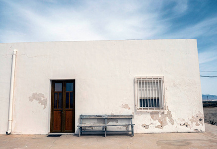 房子在 Almadraba 村的 Monteleva，附近开发的盐在自然公园的 Cabo de Gata，阿尔梅里亚，西班牙安达