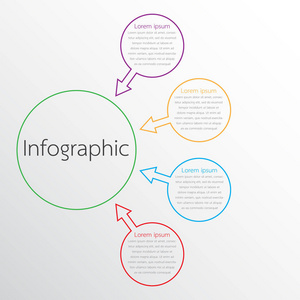 矢量图模板用于详细的报告。4 的所有主题