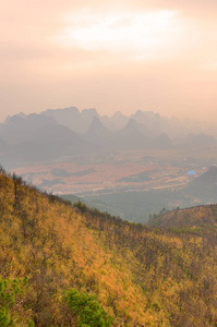 桂林市尧山山，中国