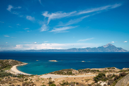 希腊锡托尼亚白垩纪半岛全景图片