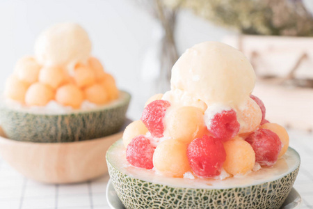 冰瓜 Bingsu，著名韩国冰淇淋