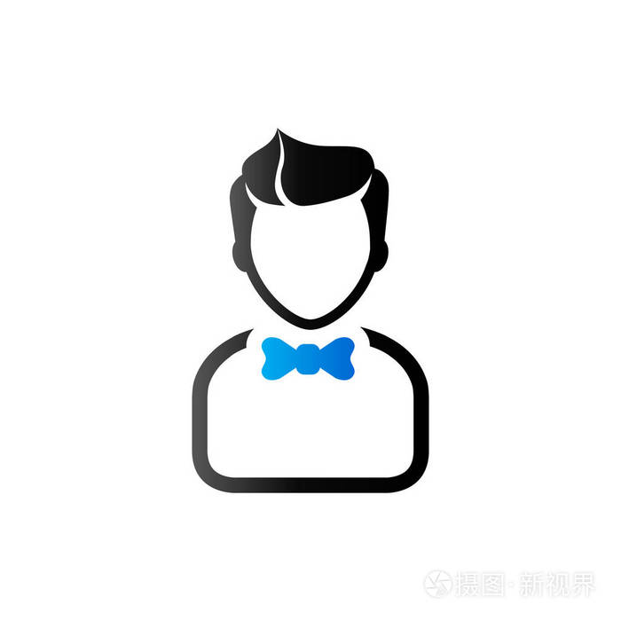 服务员的头像图标