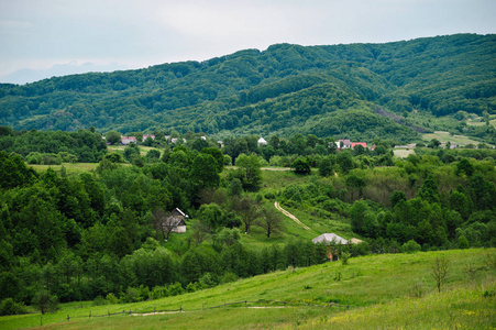 山区的乌克兰村庄