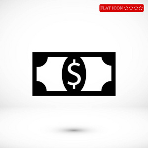 钱标志图标插画