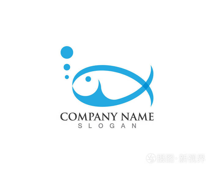 鱼logo 模板.创造性的矢量符号的钓鱼俱乐部或在线