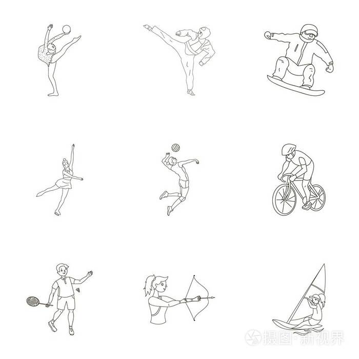 奥林匹克运动.冬季和夏季运动.关于运动员的照片集.