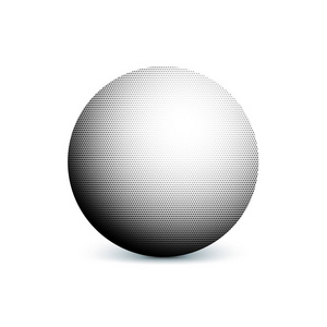 抽象的色调，极简主义的球，阴影在白色背景上的圆。漫画的风格形状，渐变色调波普艺术复古风格从点。广告 封面 海报 广告行动的