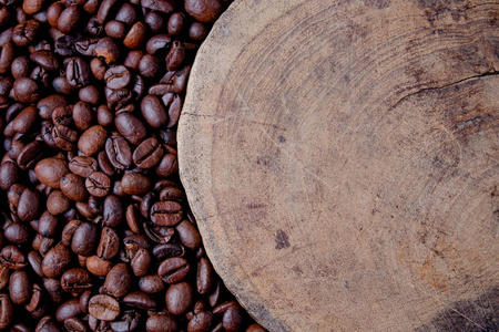 褐色咖啡豆背景