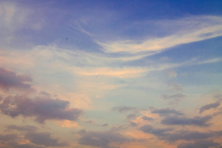 日落时天空背景