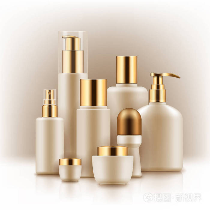 化妆品的空白模板