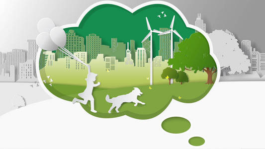节能环保理念的绿色可再生能源生态技术力量