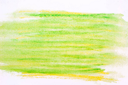 纸背景纹理上的绿色水彩蜡笔图片
