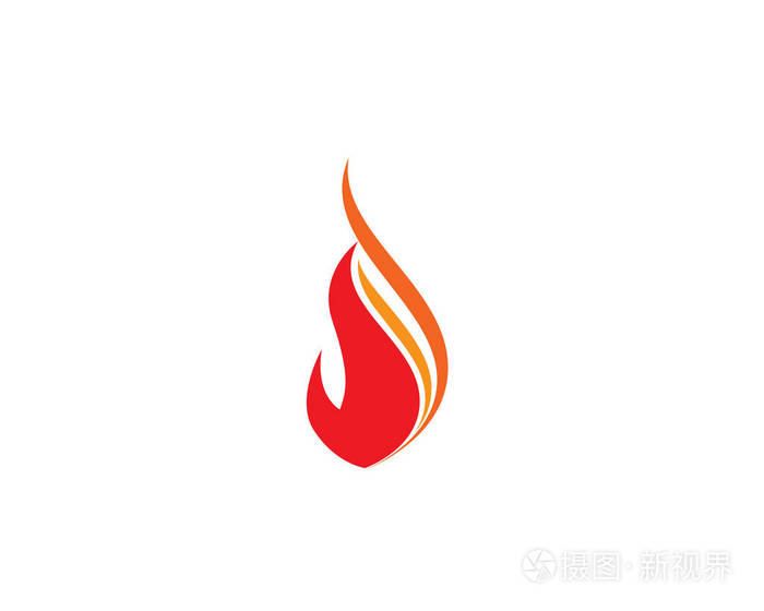火火焰性质的标志和符号图标模板