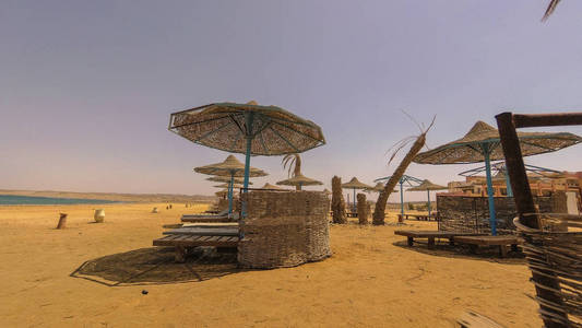 被遗弃的海滩。埃及。马萨阿拉姆