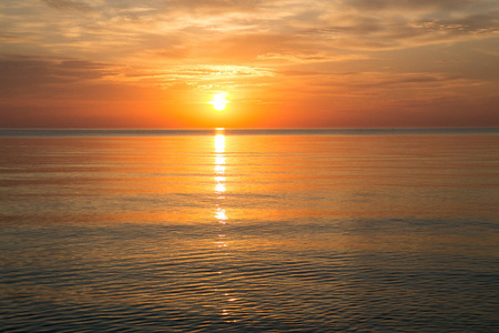 Saulkrasti 2017 波罗的海海上日落