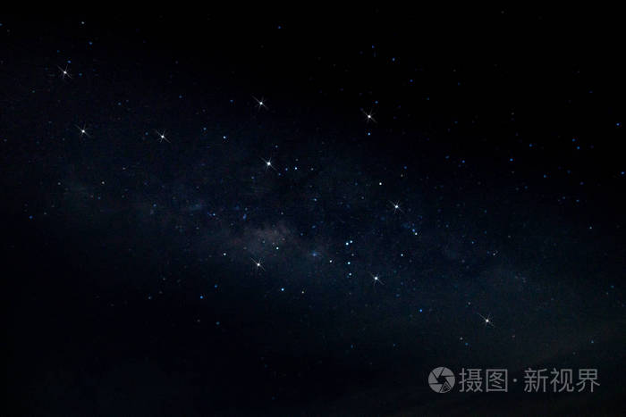 夜晚的天空和星星