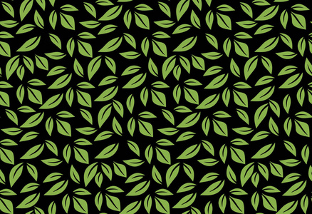 绿色植物叶无缝花纹壁纸图片
