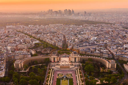 从顶视图看巴黎