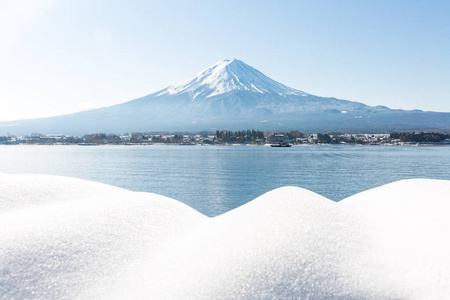 富士山的雪