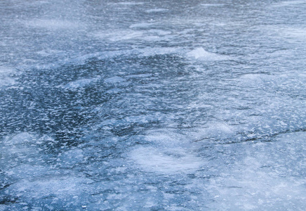 冰表面的纹理。冬天背景