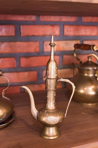 古董泰国黄铜茶壶