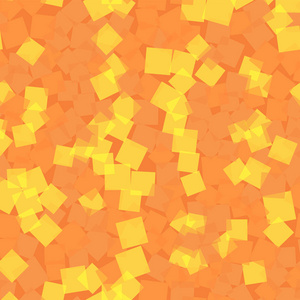 抽象方块图案橙色几何背景华丽随机方格几何混沌
