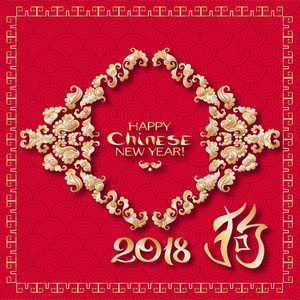 中国新年庆祝活动设计矢量图