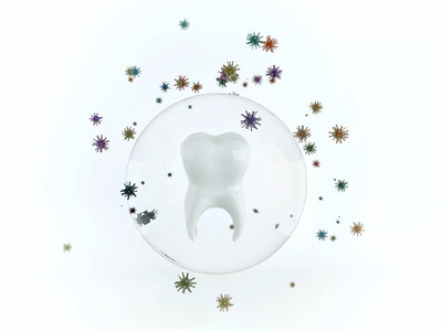 屏蔽衰减或细菌从受一颗牙