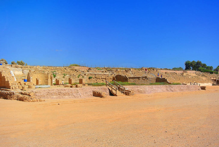 该撒利亚的罗马古城遗址。以色列