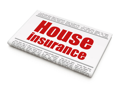 保险的概念 报纸头条房子保险