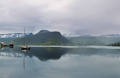 美丽的风景，与在冰岛峡湾
