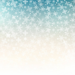 冬天的白色背景圣诞节的雪花和雪无线