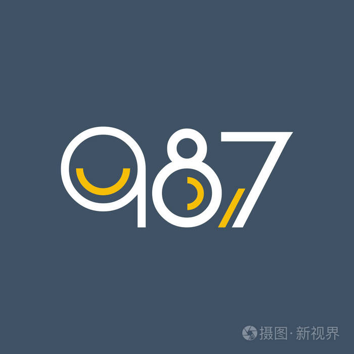 数字标识q87的设计