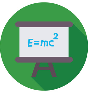 爱因斯坦公式矢量图标