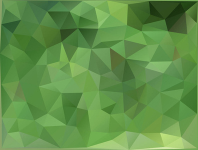 抽象的低聚背景中绿颜色的三角形