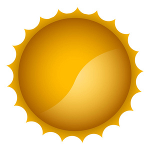 孤立的太阳图标