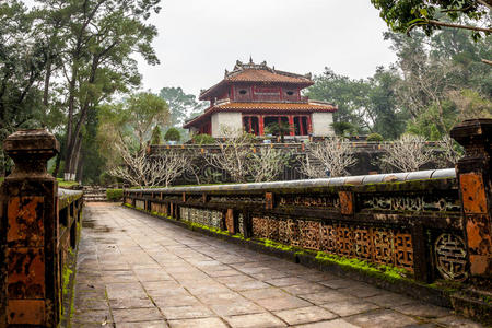 越南顺化明莽皇帝墓图片