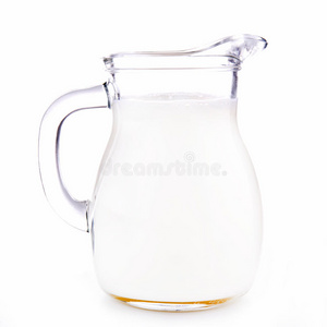 牛奶玻璃壶图片