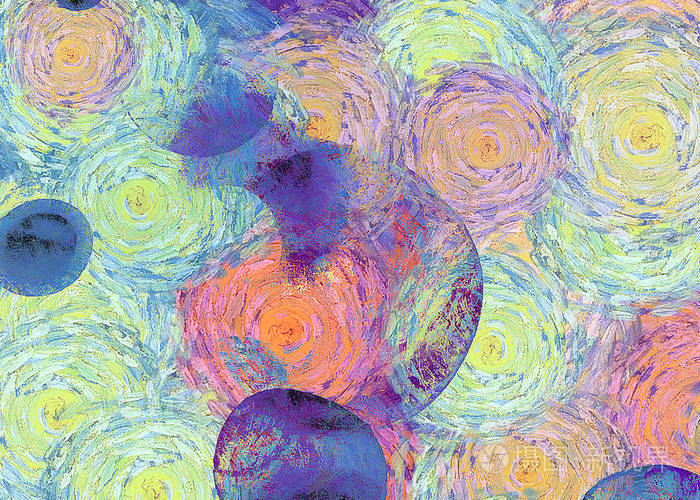 抽象纹理印象派背景.画在画布上水彩画水彩画.数字手绘艺术.
