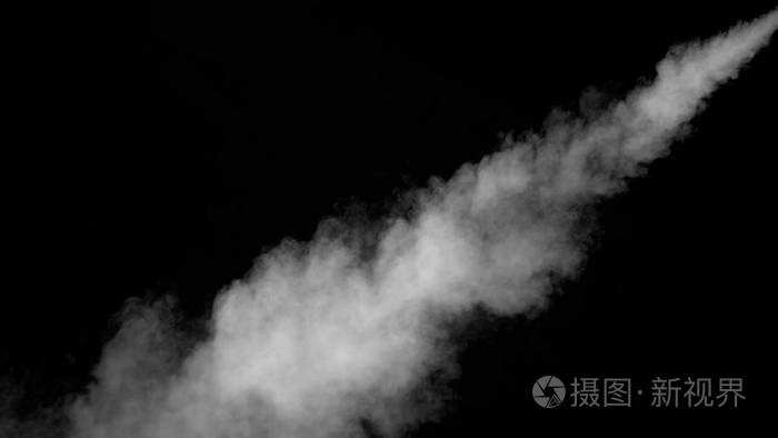 在黑色背景上的白色水蒸气照片-正版商用图片0zqq3f-摄图新视界