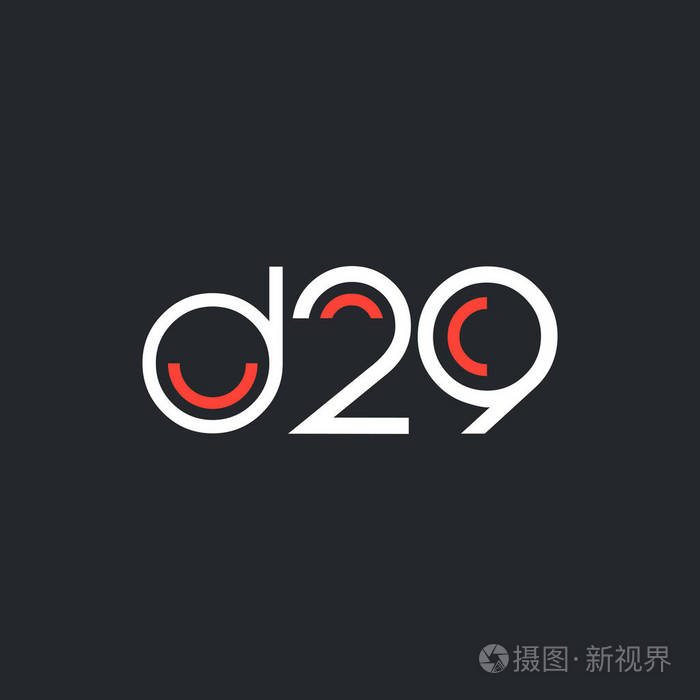 数字标识 d29 的设计