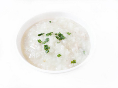 韩国米粥分离白色背景