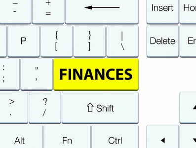 财务黄色键盘按钮