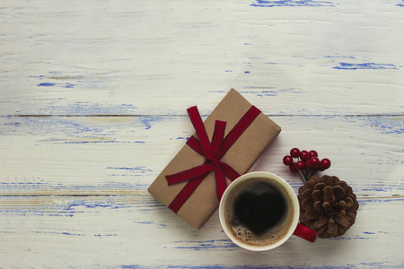 包装与礼物, 杯子与咖啡与心脏, 多汁的荚, f