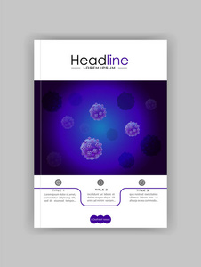 A4 医学科学学术期刊封面设计与 bacte