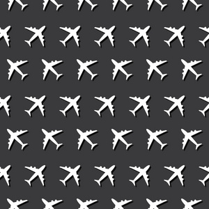 飞机商用航空无缝标志暗纹