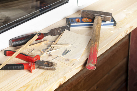 木工水平和工具